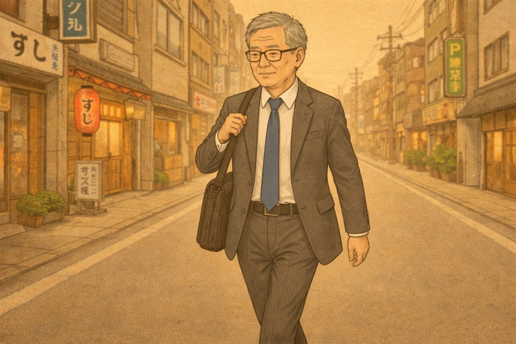 出勤できずに歩いて帰宅