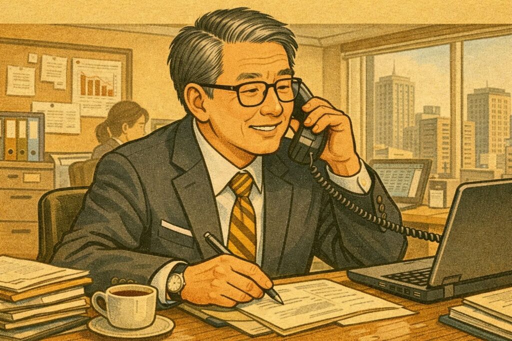 仕事バリバリ
