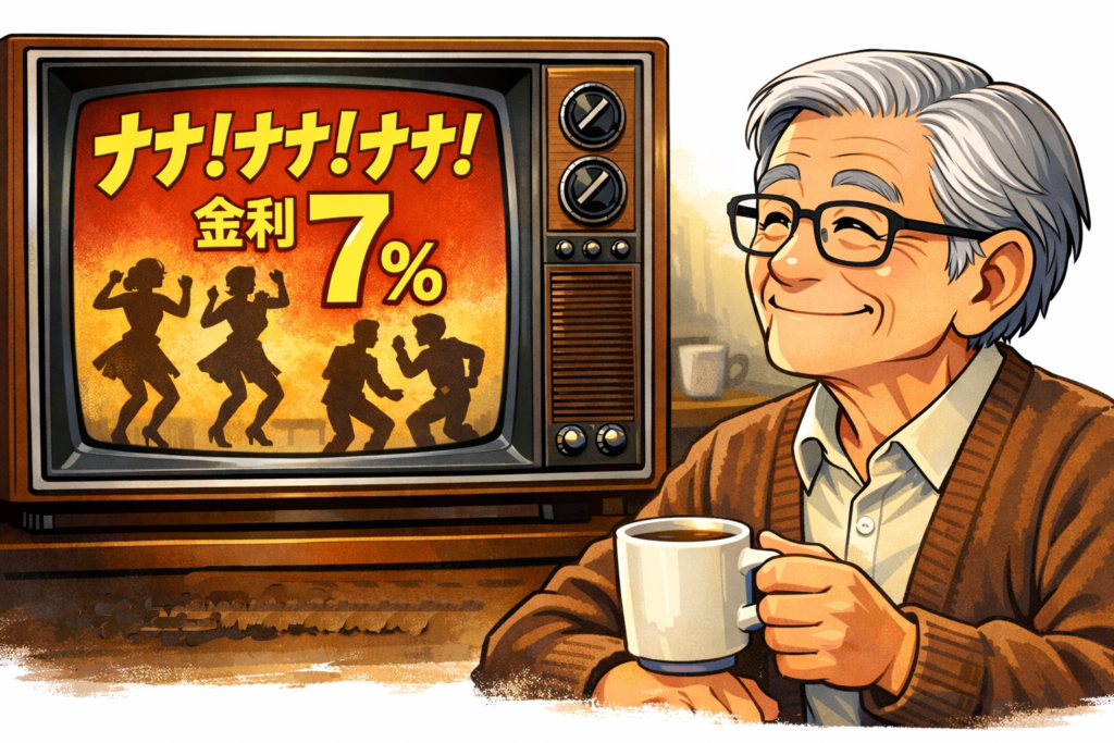 昭和の銀行金利7％とワリコーCMを思い出す年金世代