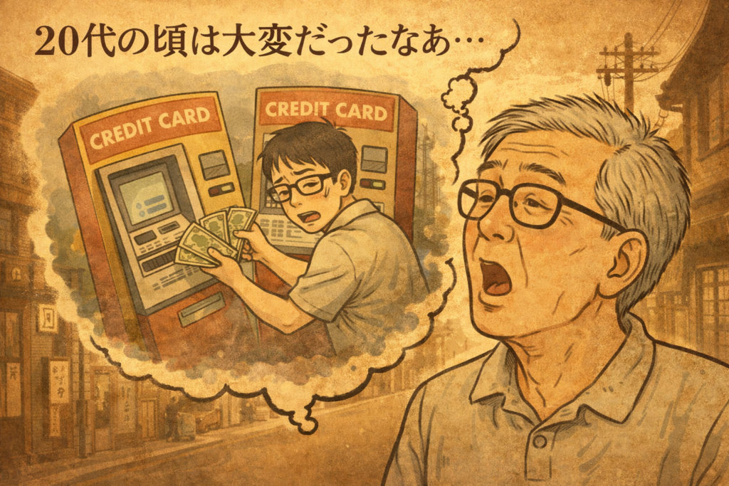 私も若い頃クレジットカードの現金引き出しで自転車操業していました