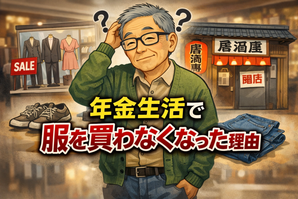 年金生活で服を買わない