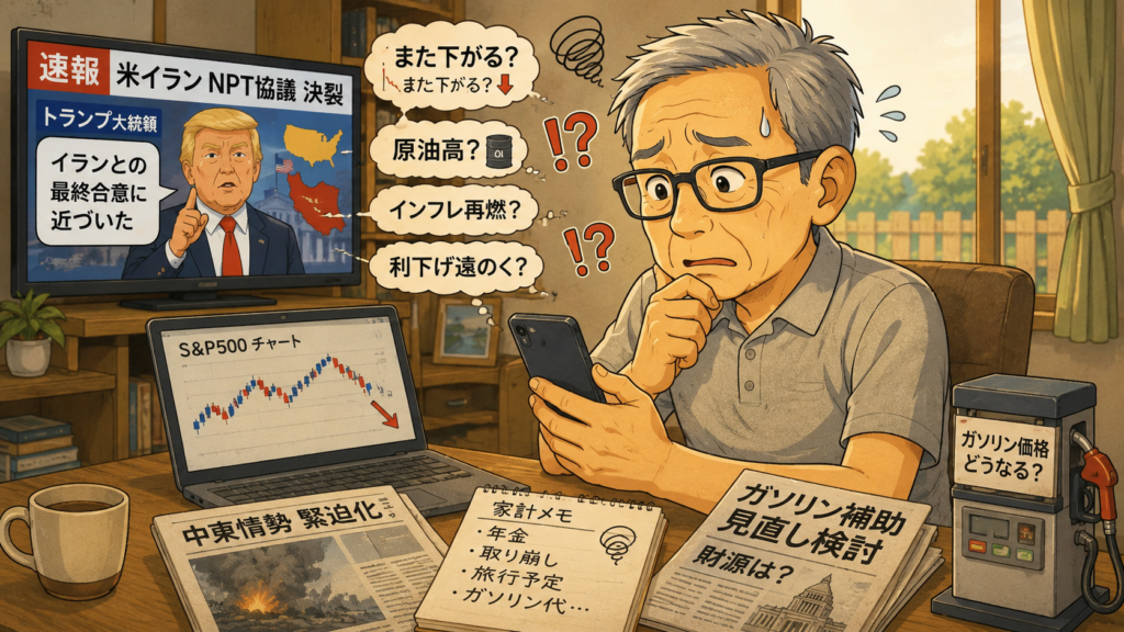 NPT協議決裂やトランプの最終合意の話 ガソリン補助の見直し発言でハラハラ
