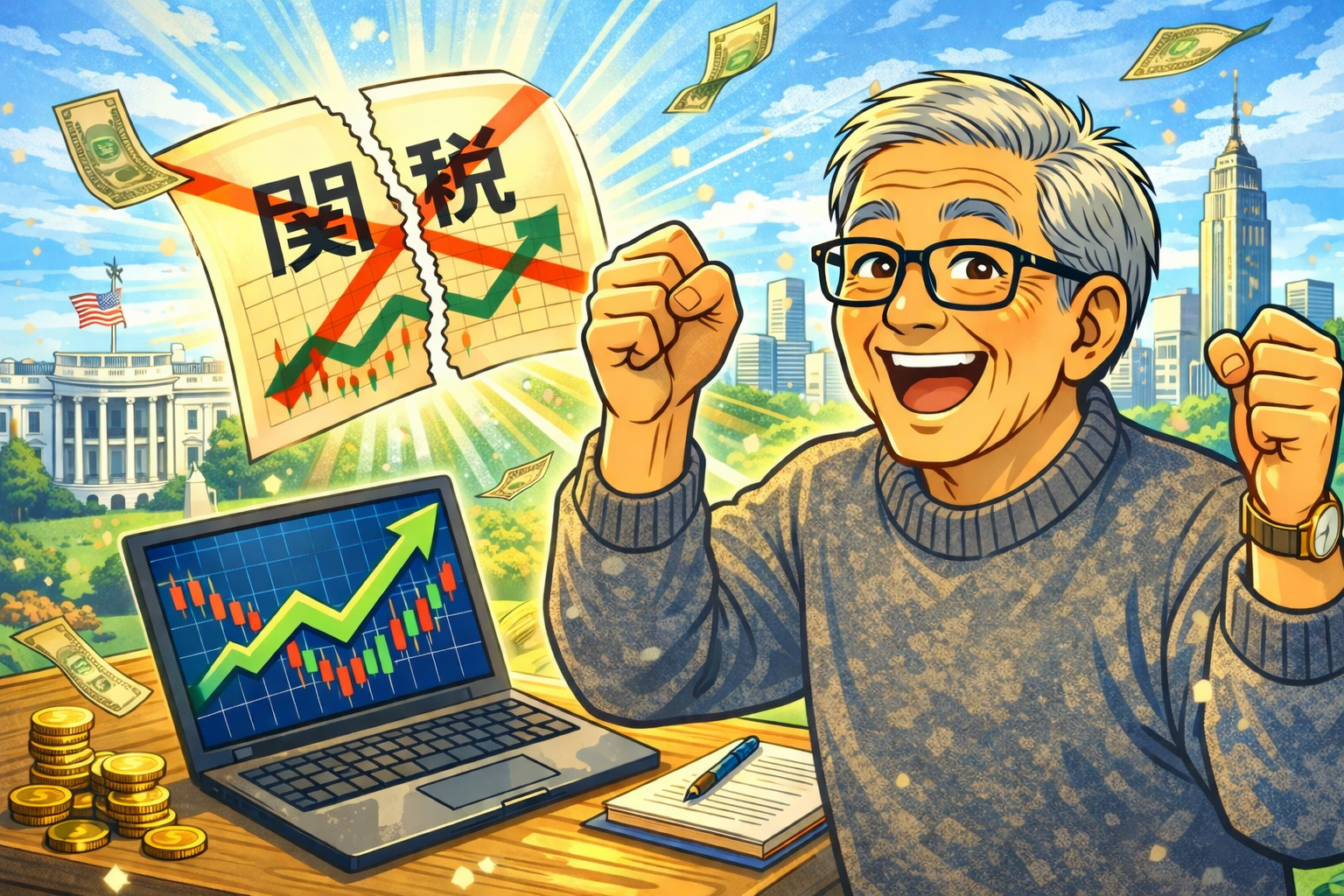 関税違法判決で株価が上昇