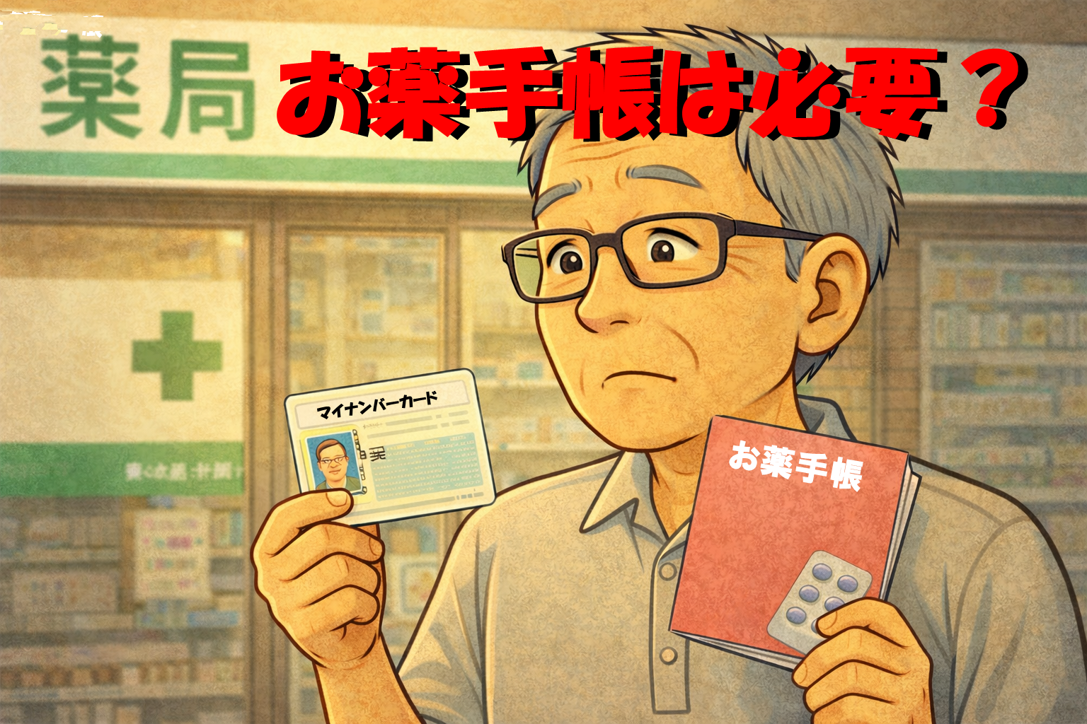 マイナンバーカードとお薬手帳の両方必要？
