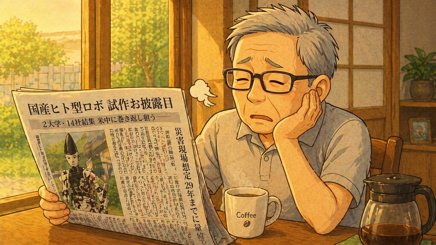 使えなさそうなロボットに呆れる