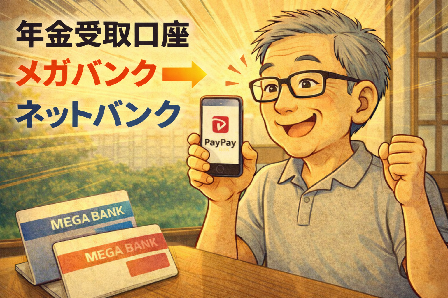 年金の受取口座変更を決意した