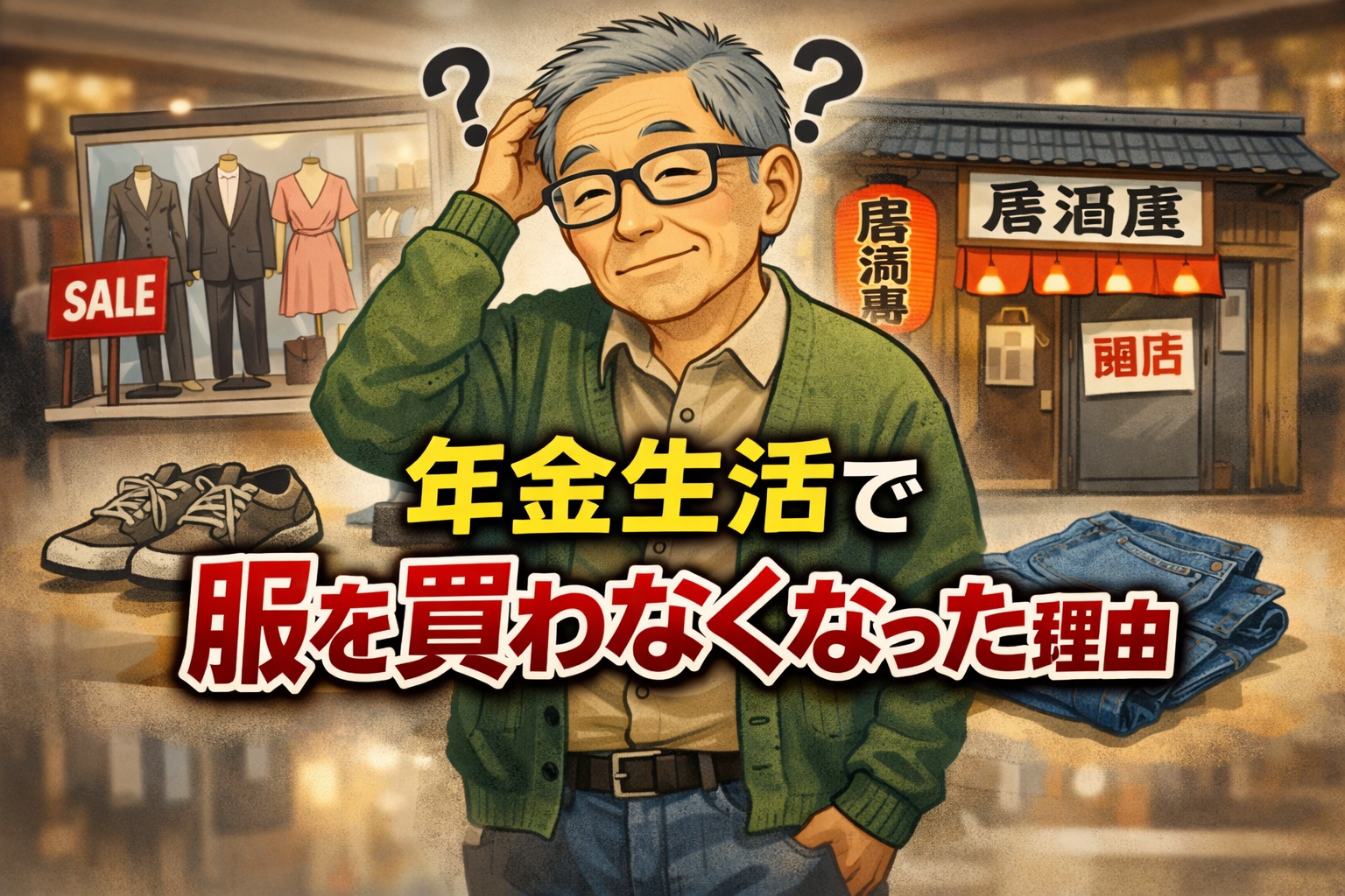 年金生活で服を買わない