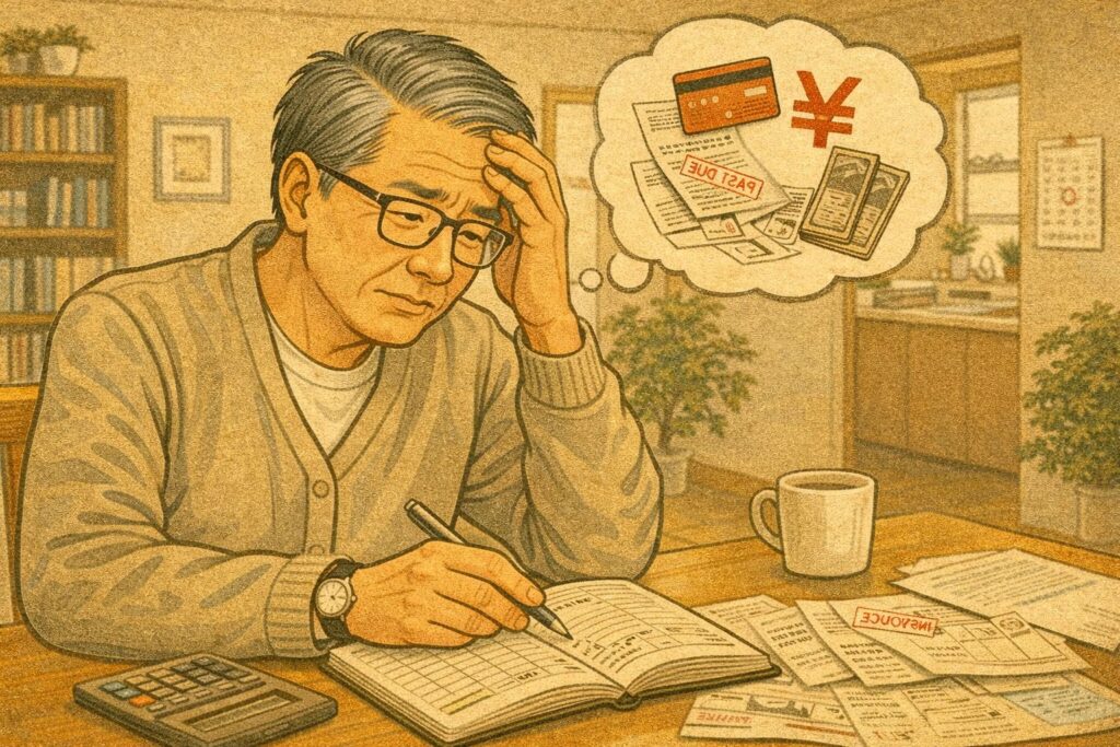 家計簿で悩む