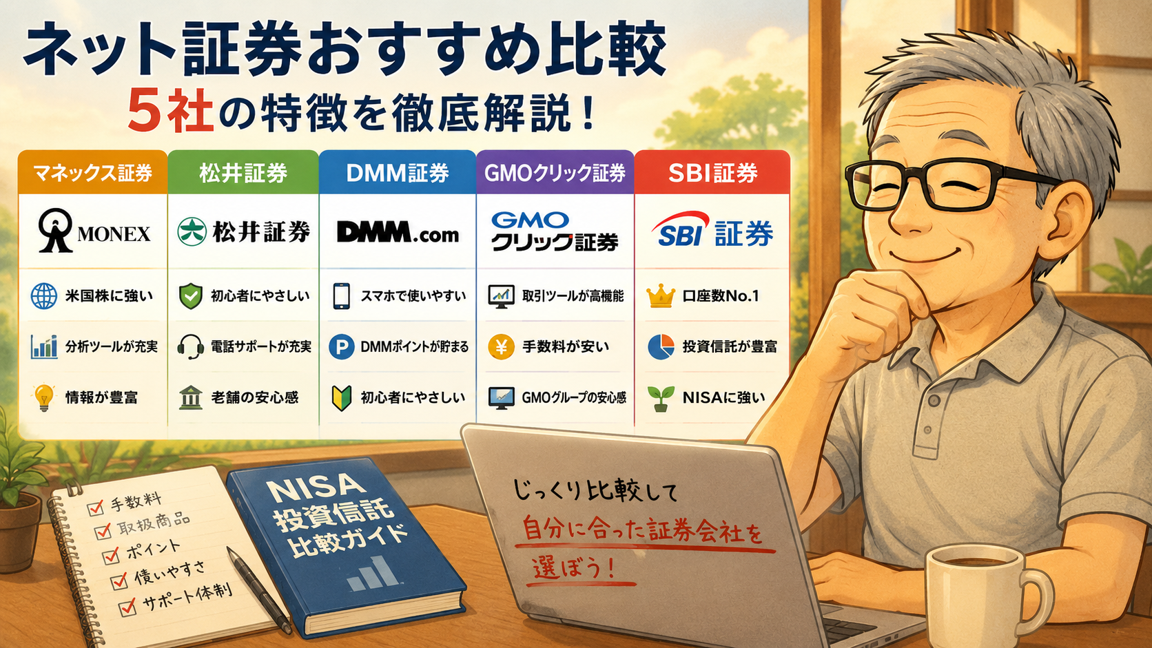 ネット証券5社比較