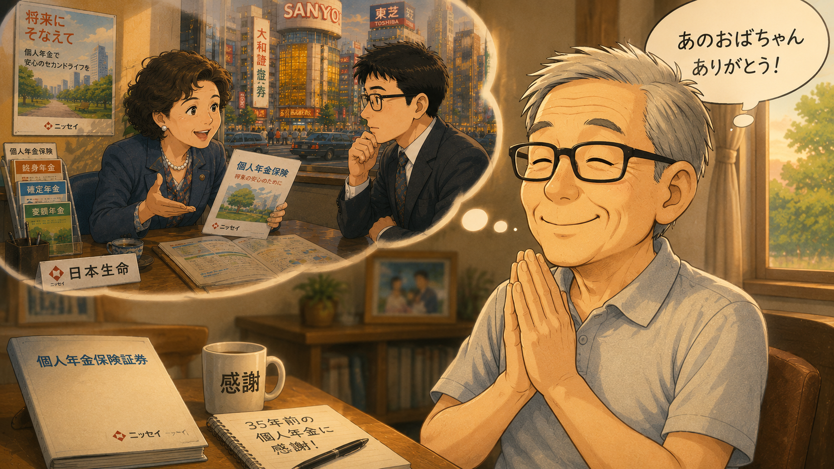 個人年金を勧めてくれたおばちゃんに感謝