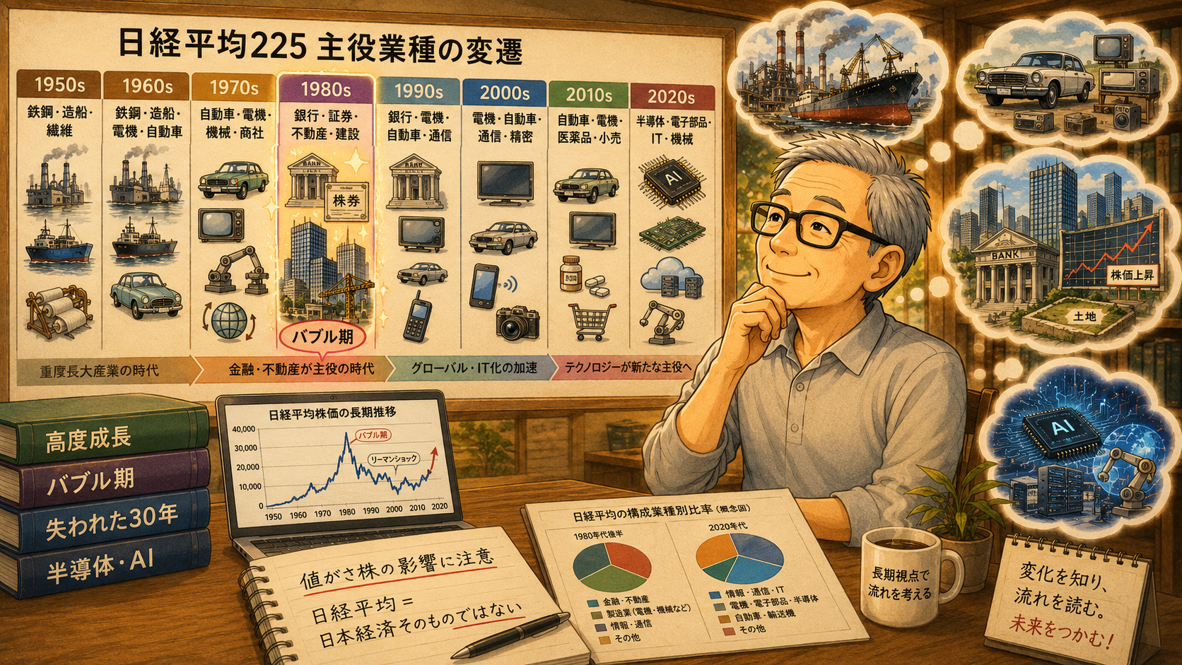 日経平均の変移を振り返る
