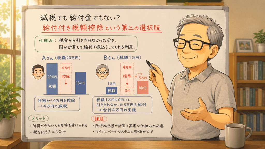 給付付き税額控除についての説明