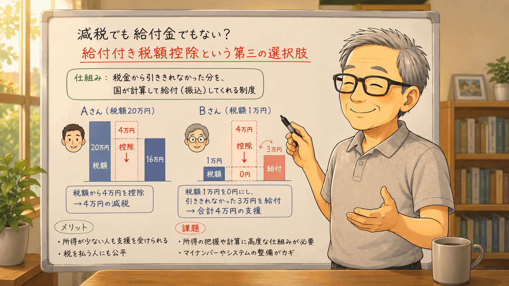 給付付き税額控除についての説明