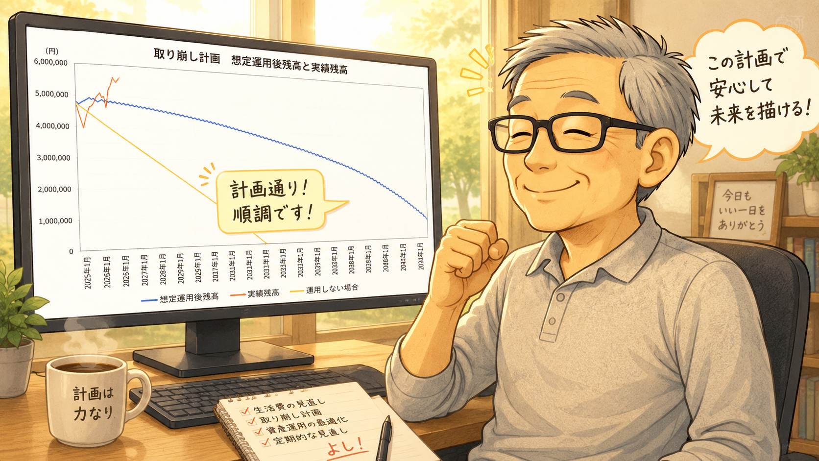 NISA取り崩し計画は順調です