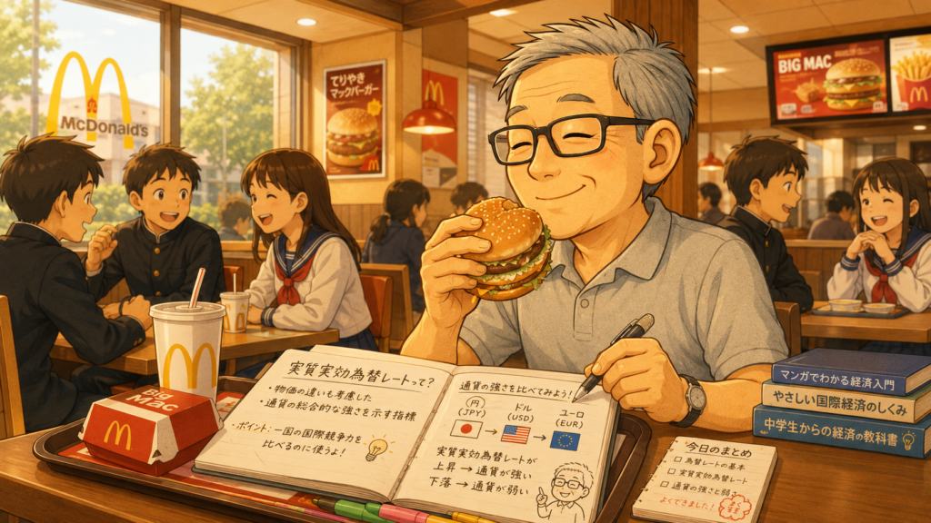 ビッグマックを食べながら実質実効為替レートを勉強