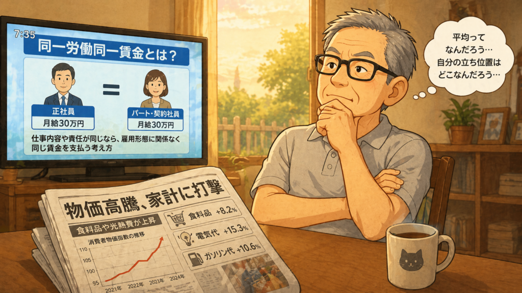 一般の平均の生活ってなんだろうと考える