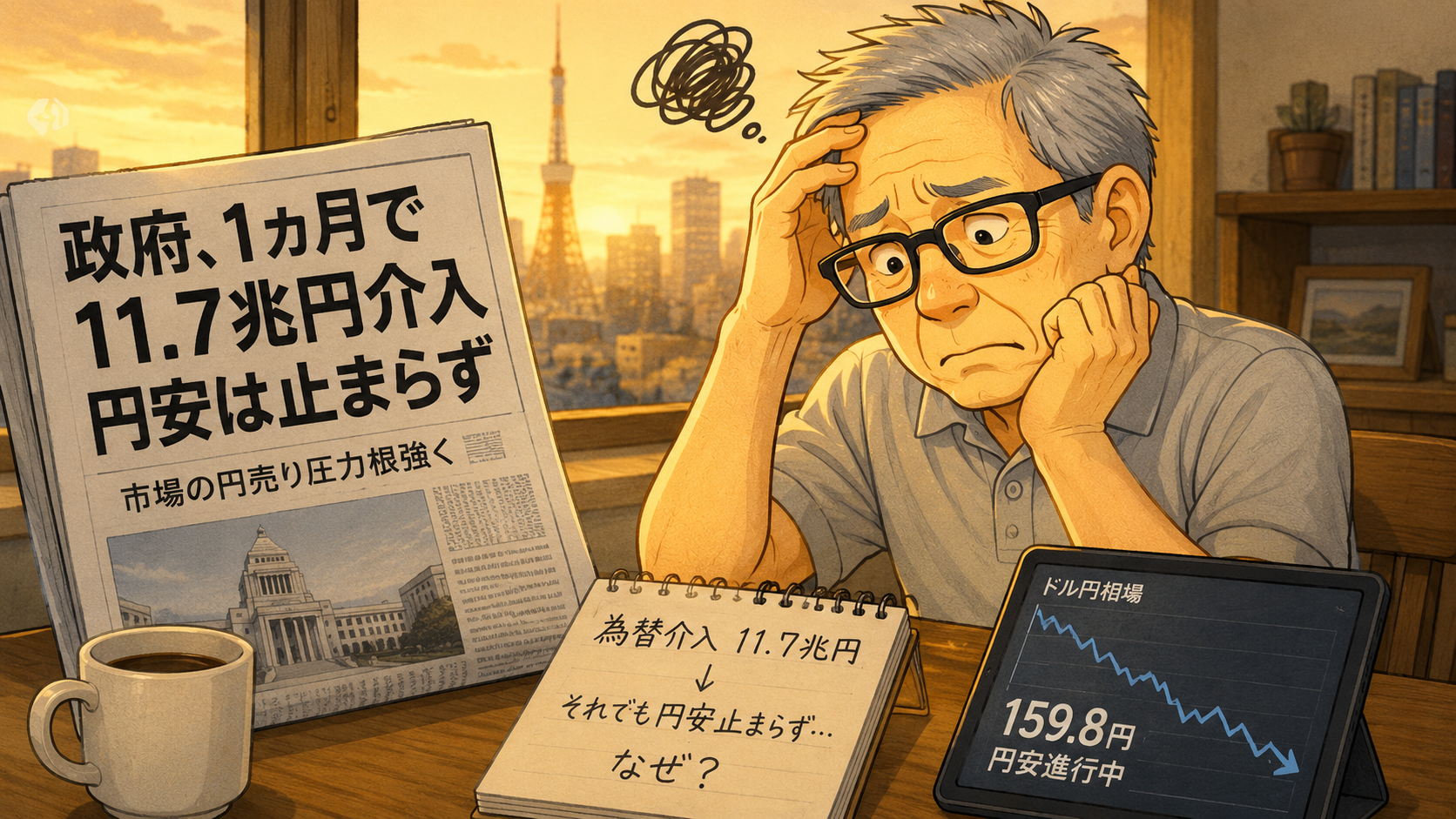 政府介入でも円安は止まらない