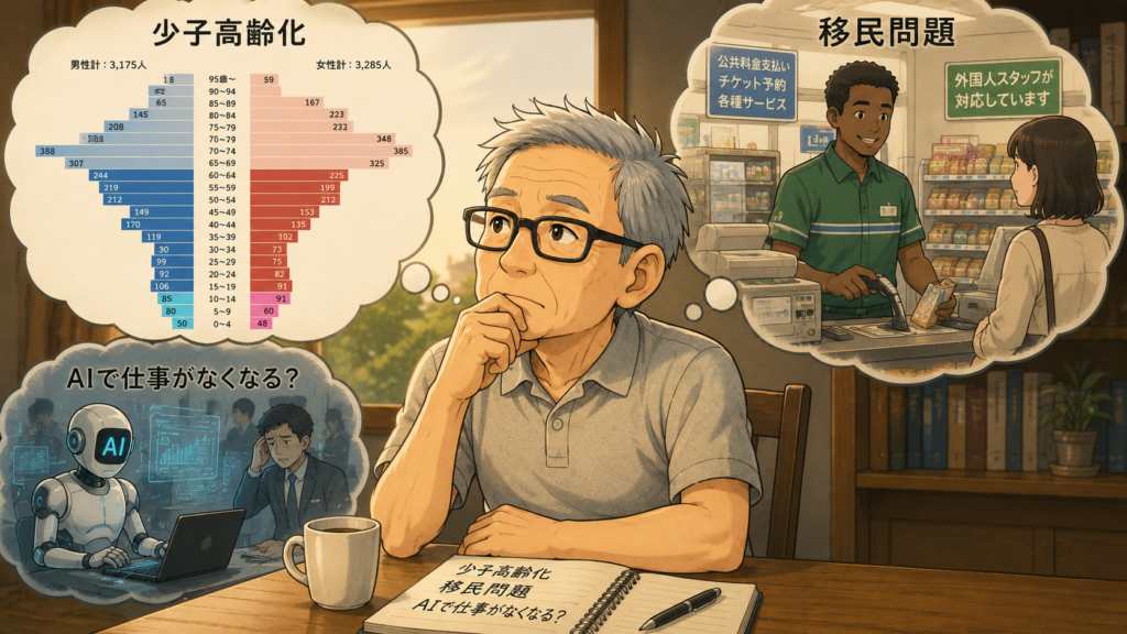 日本の諸問題で将来を憂う