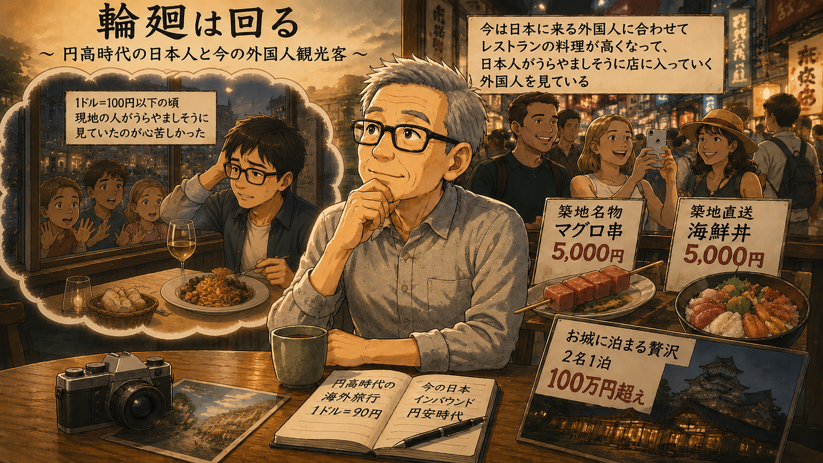 昔の海外旅行と今の海外からの観光客　輪廻は回る