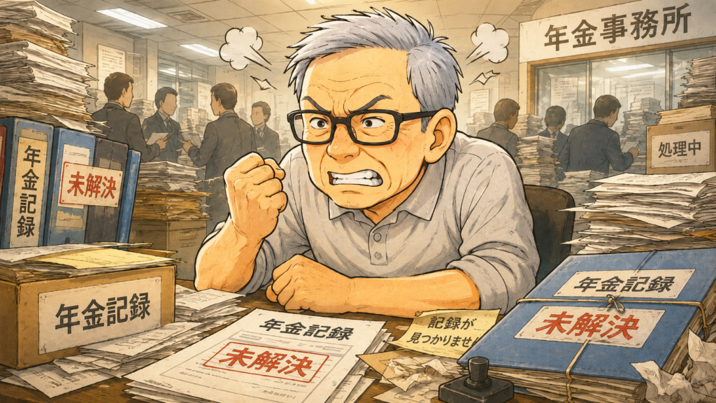消えた年金問題に対する怒り