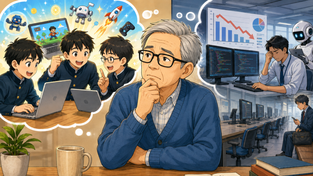 中学生の夢と現実のIT業