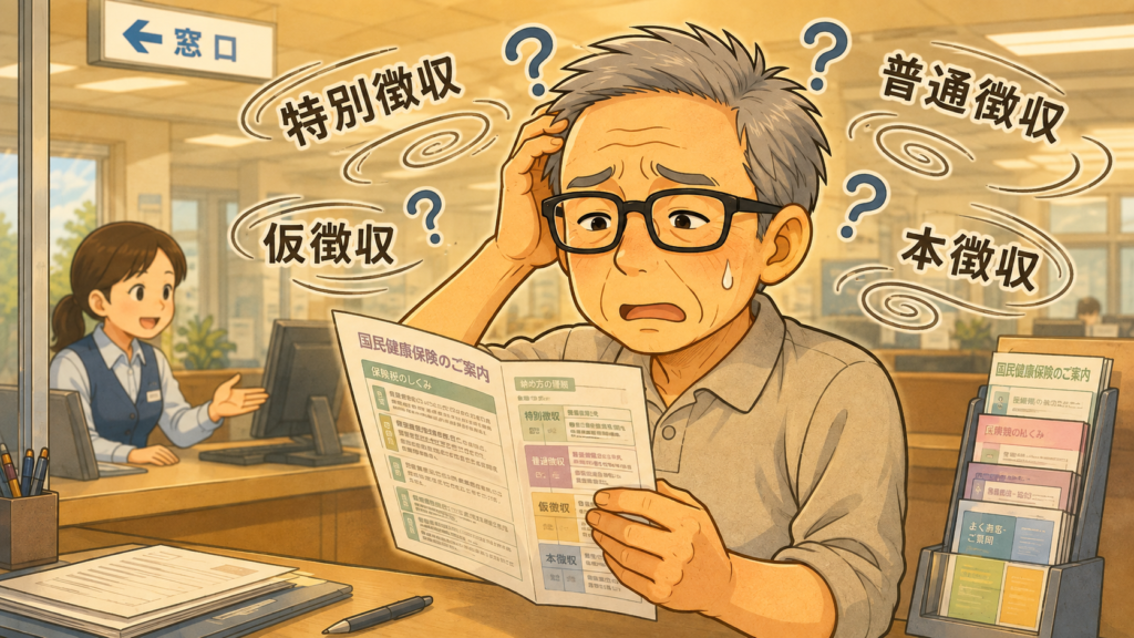 国民健康保険の支払いで役所の言葉に混乱する