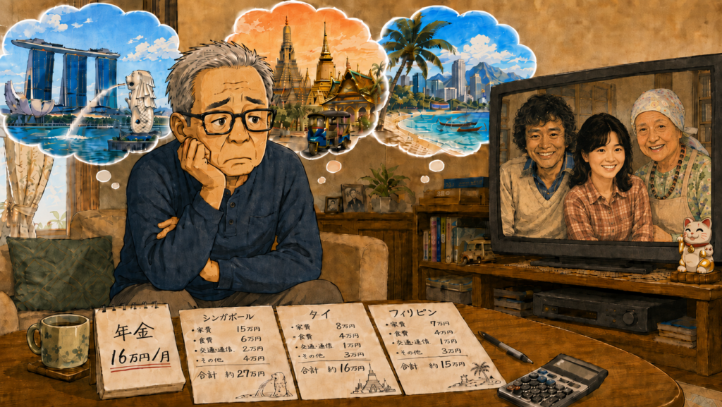 年金で海外のメイドさん付き豪邸暮らしなんて無理