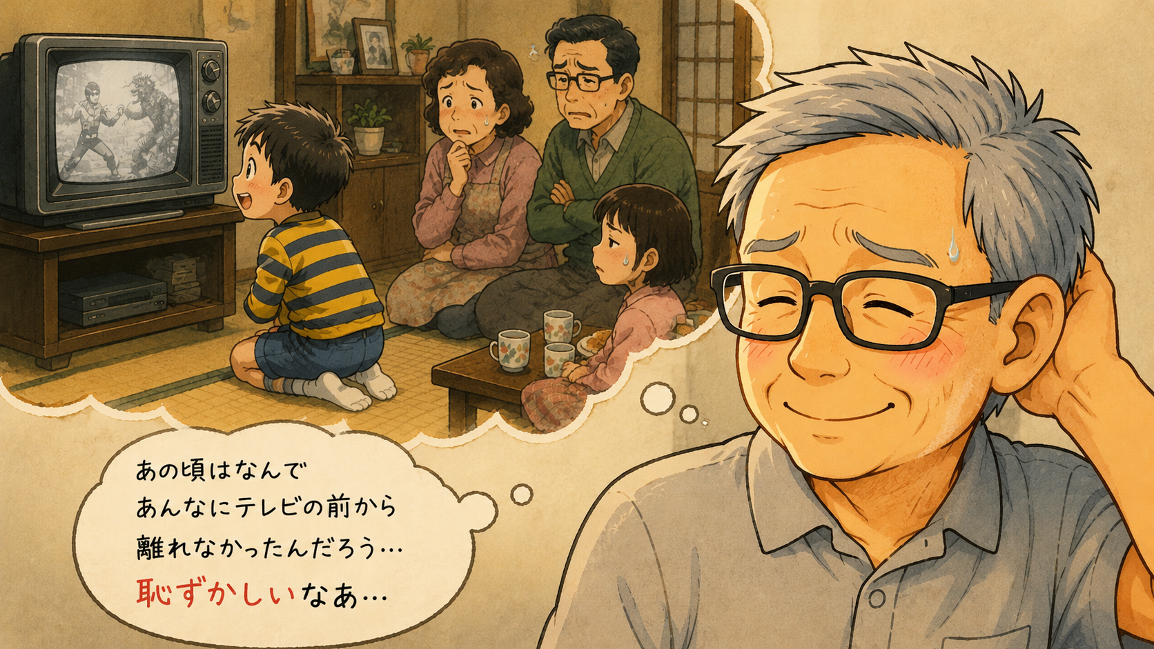 幼い頃お隣のテレビを占領