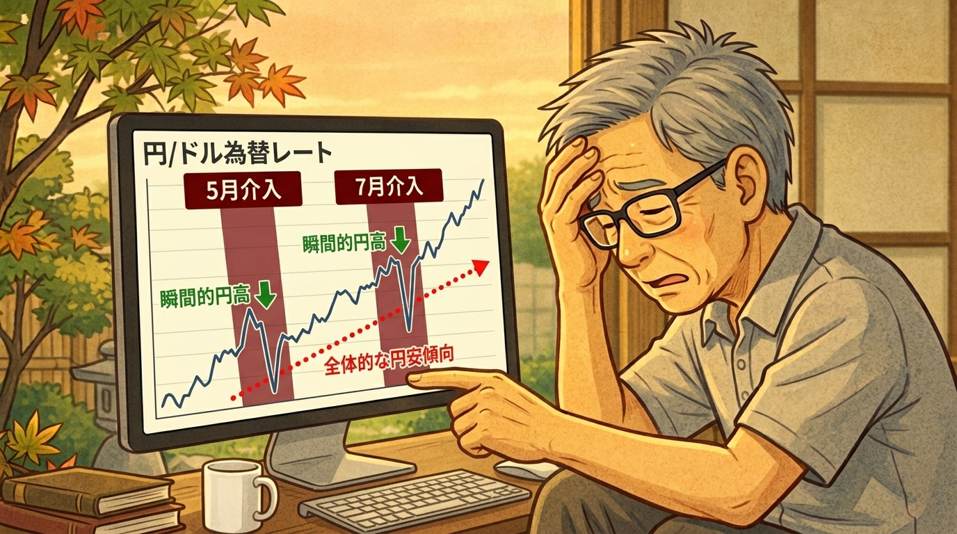 政府介入しても円高は変わらない