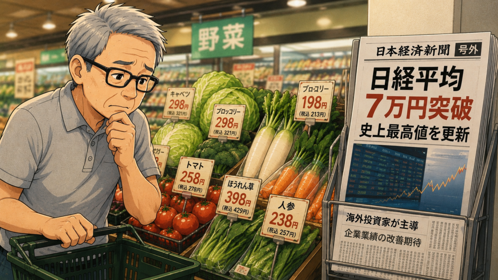 日経平均7万円でも生活は楽にならない