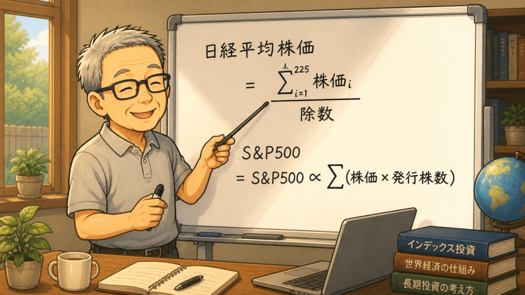 日経平均とSP500の仕組みの違いを説明