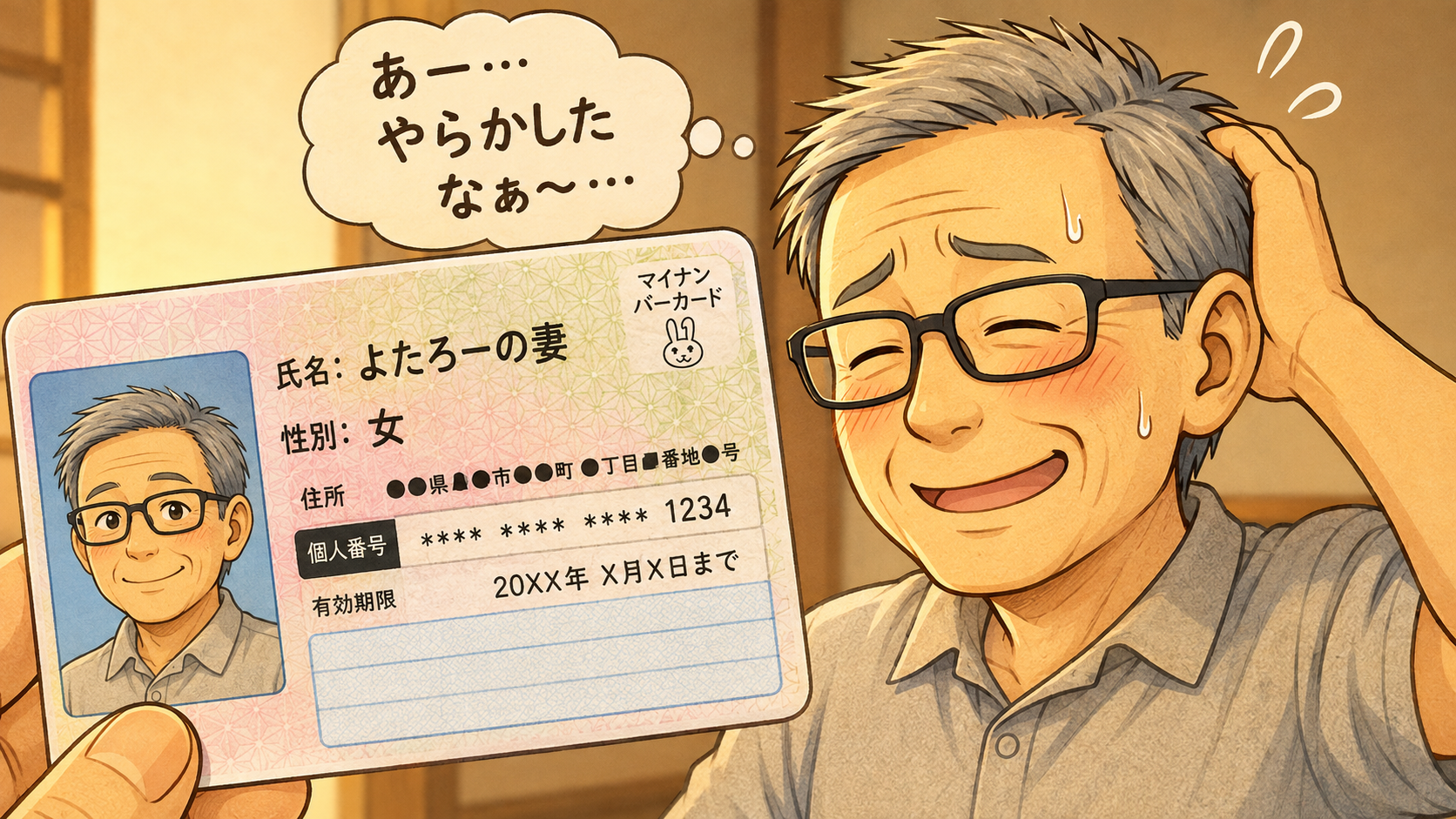 １０年前　マイナンバーカードを作り間違えた思い出