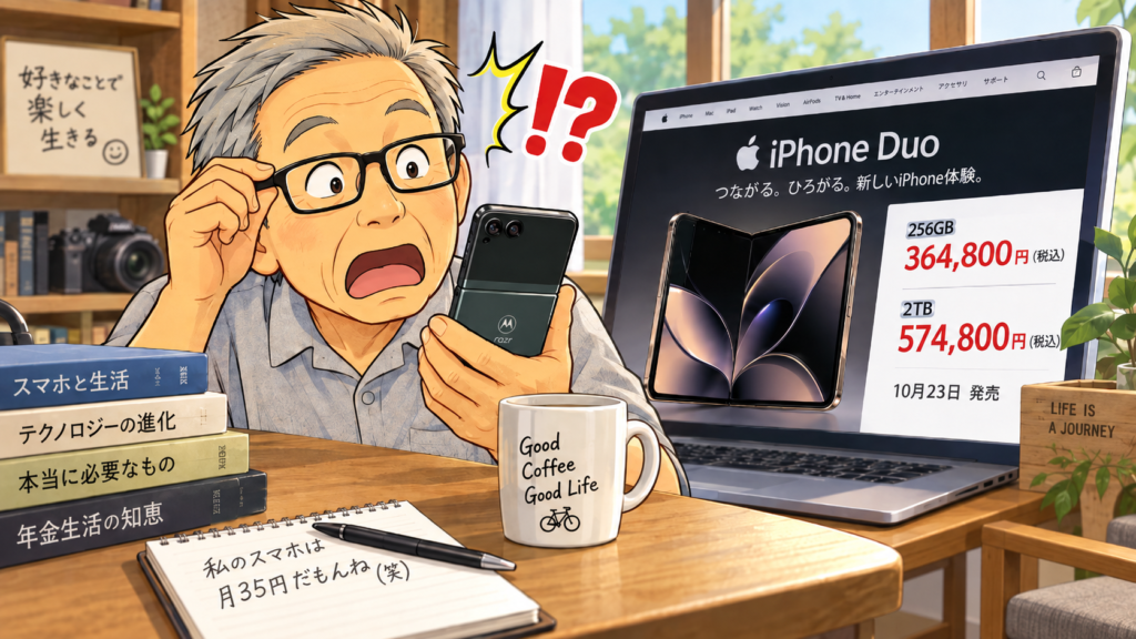 新型iPhone Duoの価格に驚きです
