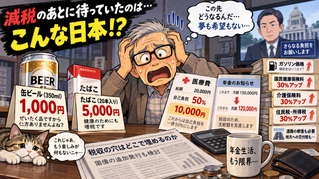 減税後の絶望的な日本