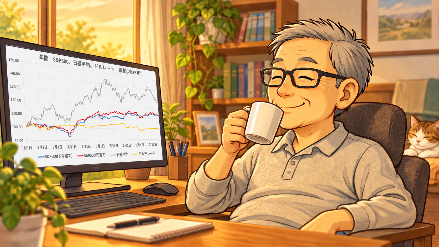 ゆったりと今年の株価変動を見る