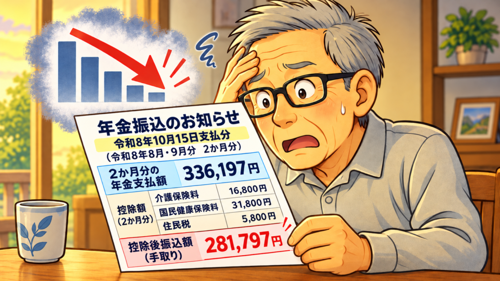 年金支払通知書の金額に驚いた