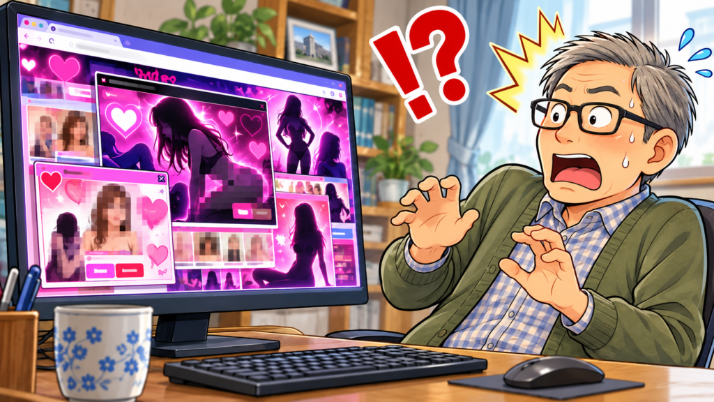 知っている会社のホームページがアダルトサイトになっていた