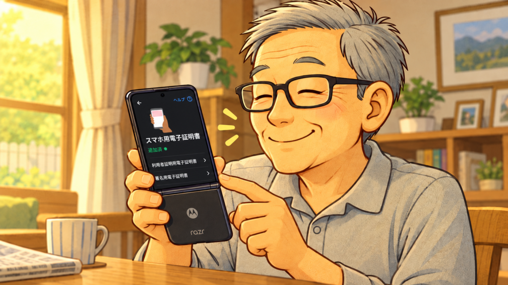 電子証明書設定を確認する